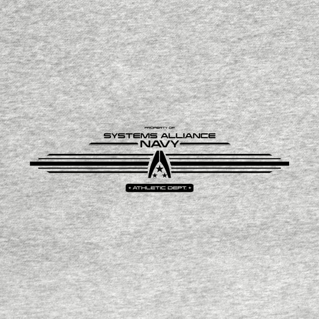 Alliance Navy Athletic Dept. [Black] by Karthonic